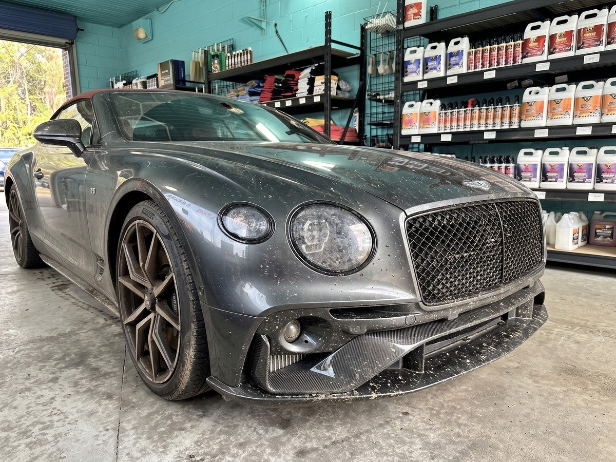 Bentley Continental before detailing
