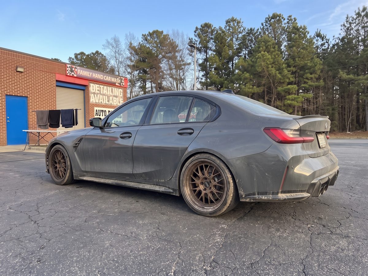 Sport sedan before detailing